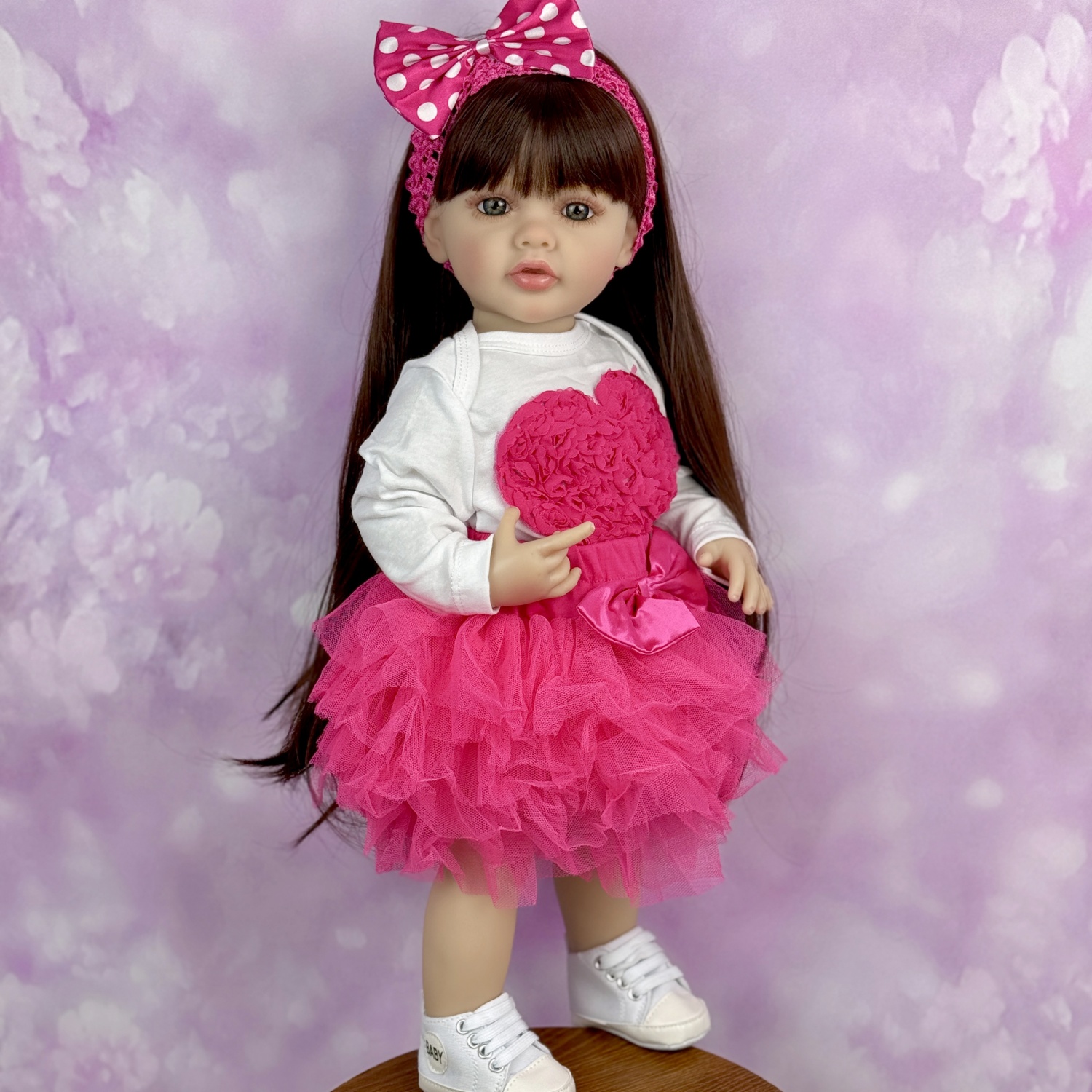 Philodendron Pink Princess - BZDOLL 55CM Full Vinyl Body Reborn