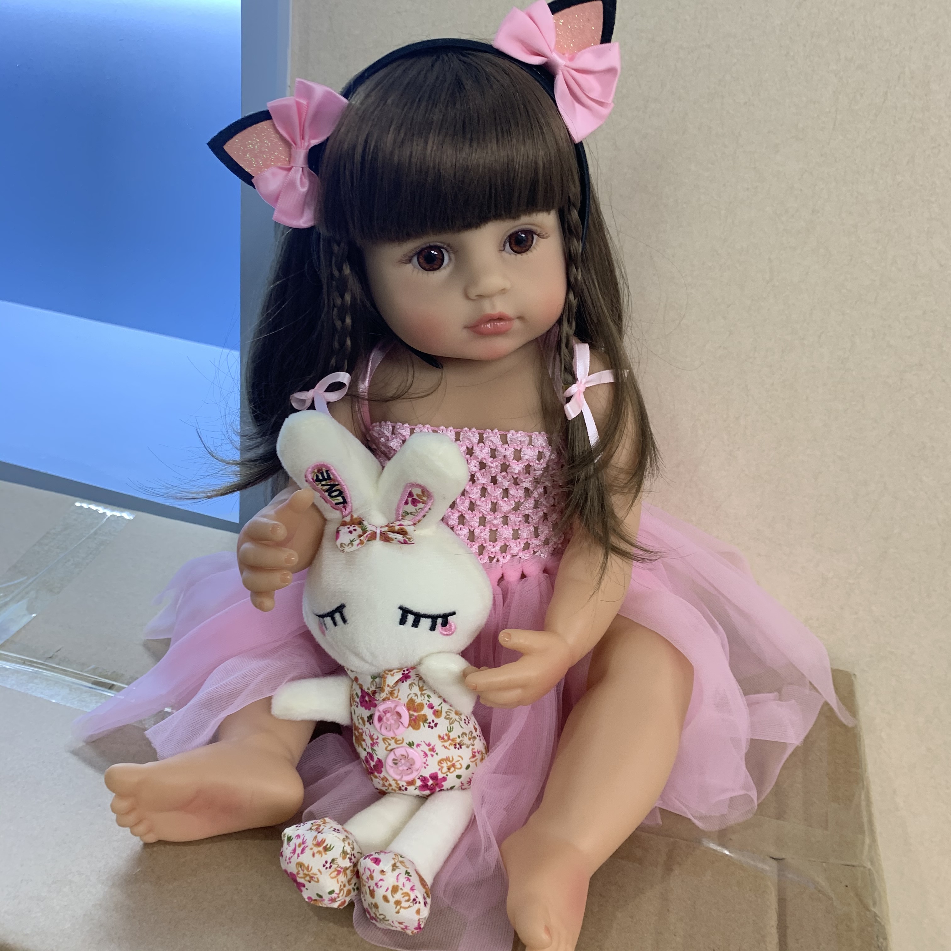 55CM real size Original NPK be - Philodendron Pink Princess 评论和价格