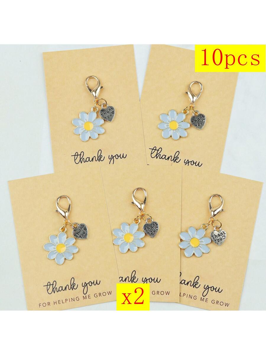 Enamel Daisy Keychains With Th - Plant Parental 评论和价格