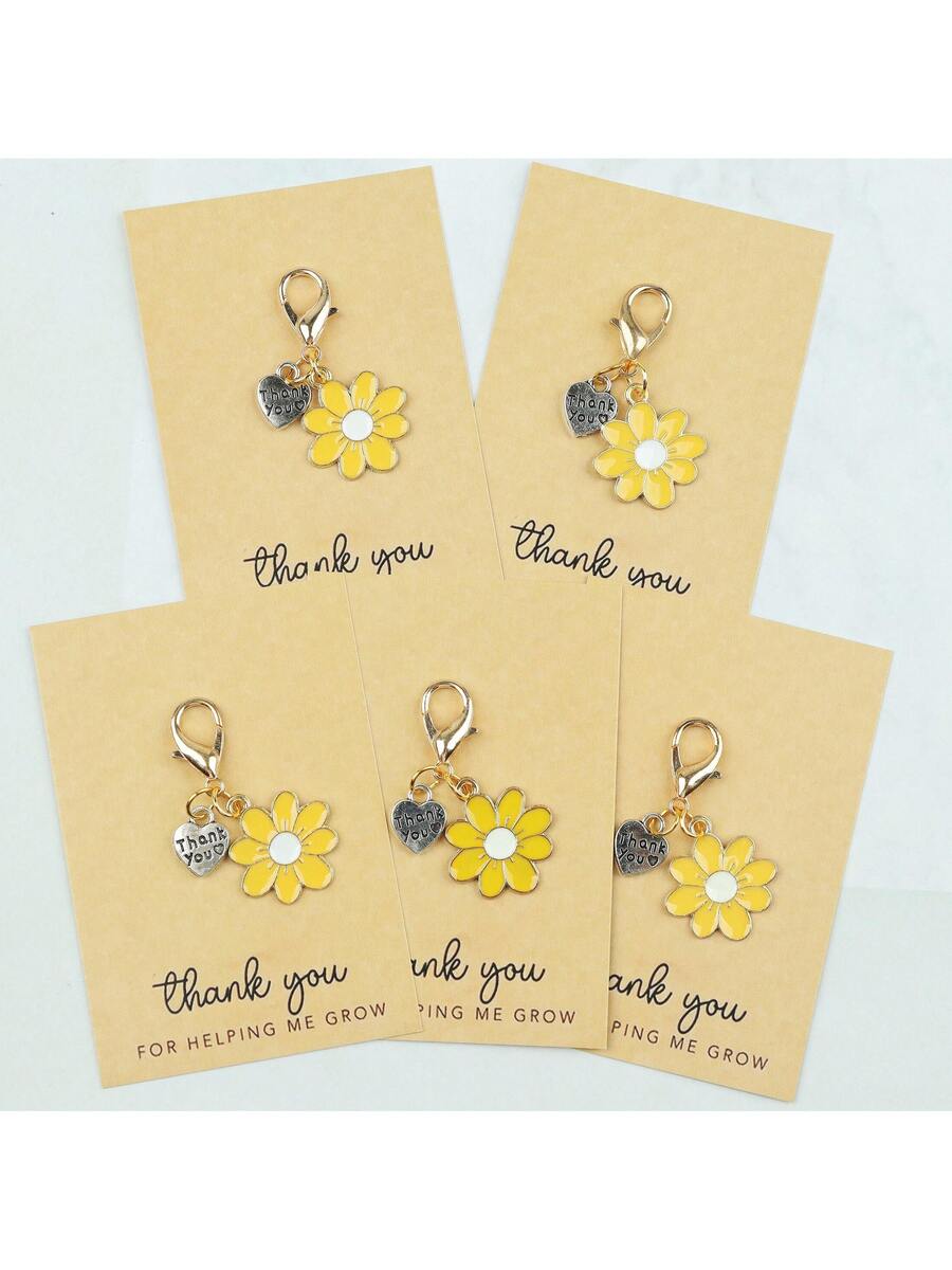 Enamel Daisy Keychains With Th - Plant Parental 评论和价格