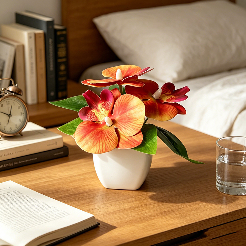 3-head simulated butterfly orc - Orchid Phalaenopsis 评论和价格