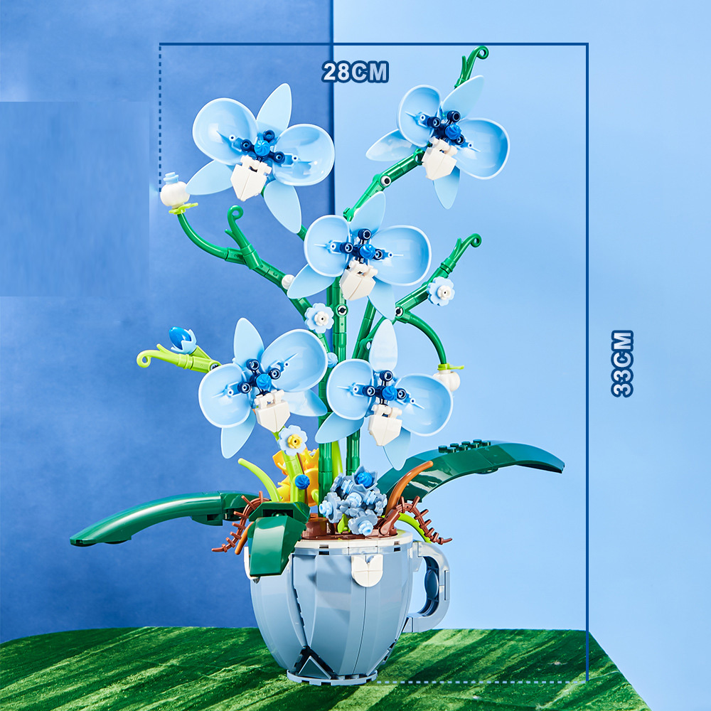 567PCS Blue Orchid Building Bl - Plant Parent Day 评论和价格