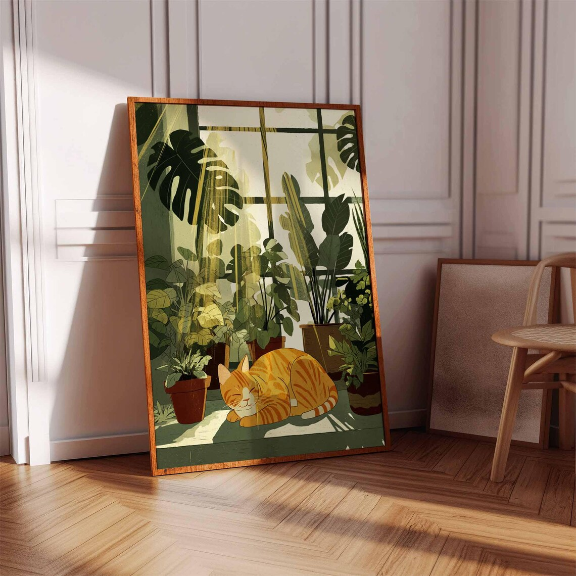 Sunlit Plant Window Cat Wall A - Plant Parent Day 评论和价格