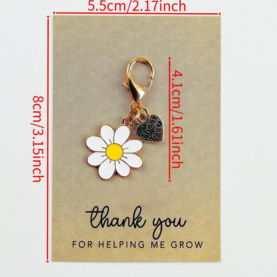 Enamel Daisy Keychains With Th - Plant Parental 评论和价格