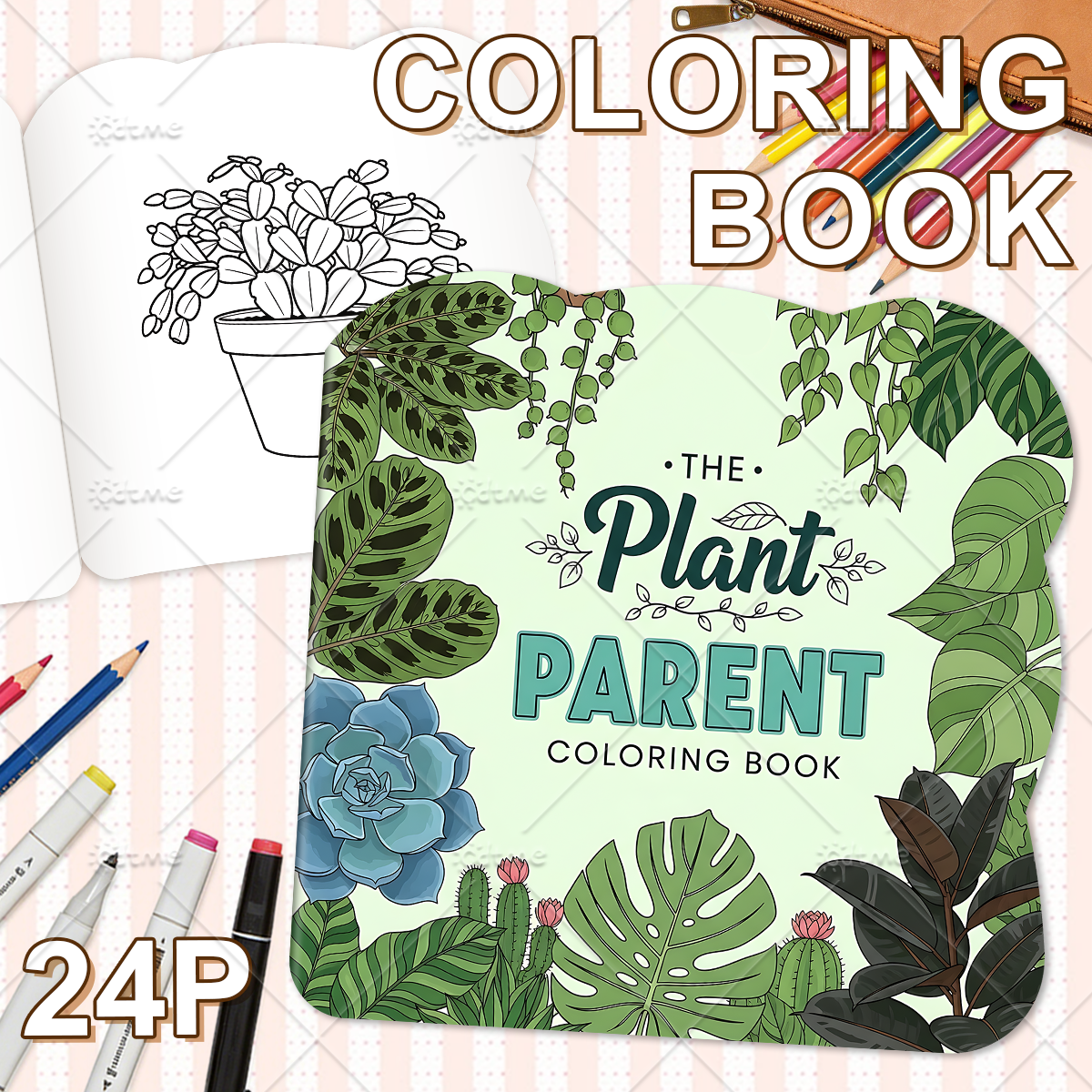 THE Plant PARENTE Coloring Boo - Plant Parental 评论和价格